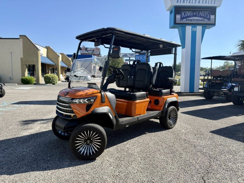 Golf cart dealer showcasing a reliable golf cart in Surfside Beach, SC